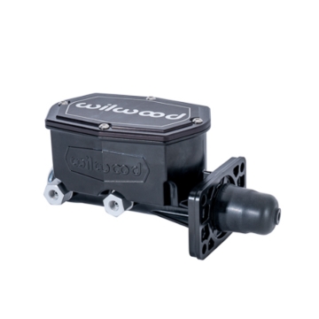 Picture of Wilwood Compact Tandem Master Cylinder w/ Mopar 4 Bolt Flange 1in Bore - Black