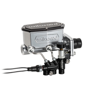 Picture of Wilwood Mopar Compact Tandem Master Cylinder Kit w/ Combination Valve 1in Bore - Chrome
