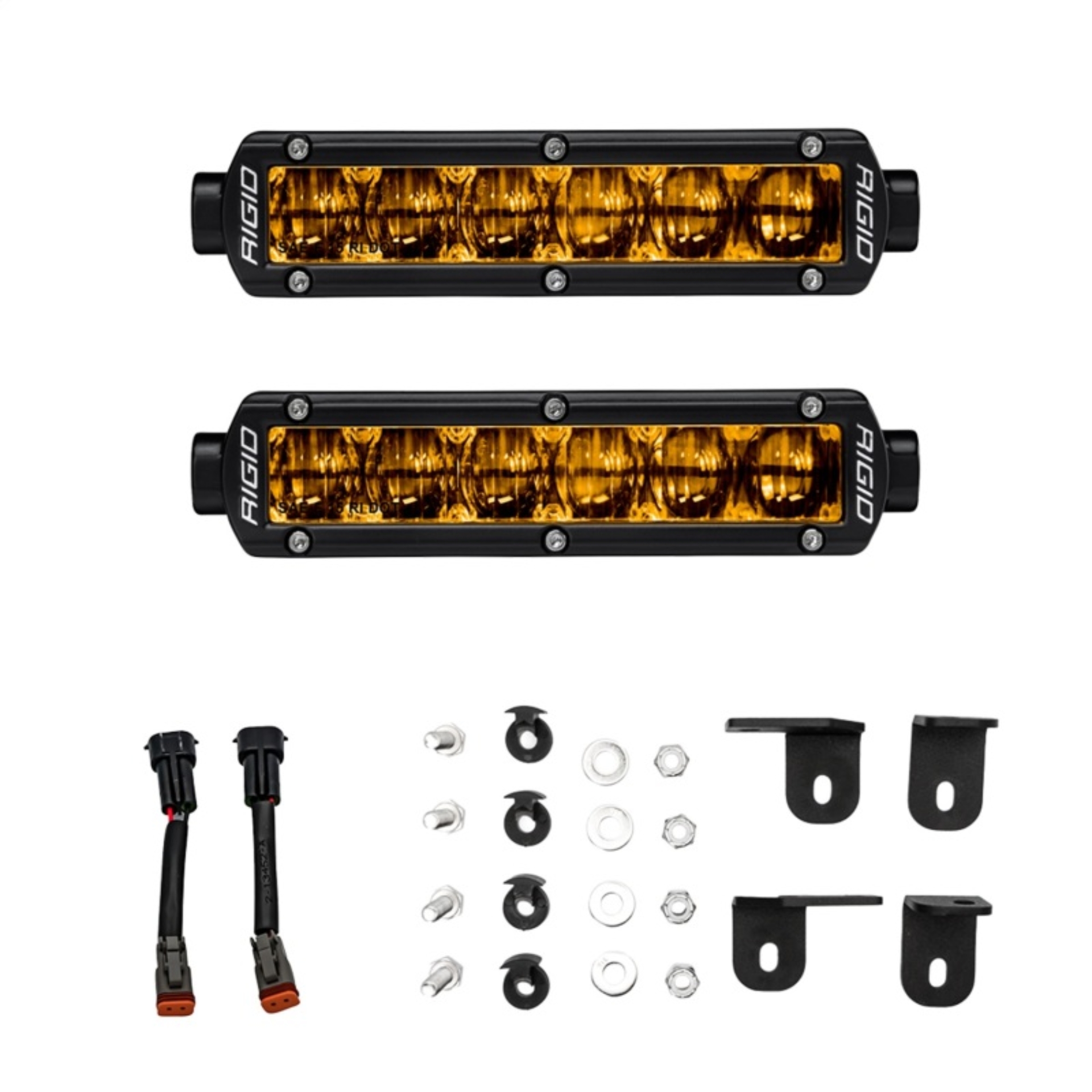 Picture of Rigid Industries 2022+ Toyota Tundra 6in SR-Series Selective Yellow Fog Light Kit