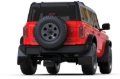Picture of Rally Armor 21-25 Ford Bronco (Plstc Bmpr + RB - NO Rptr/Sprt) Blk Mud Flap w/Red Logo
