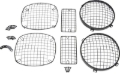 Picture of Kentrol 97-06 Jeep Wrangler TJ Wire Mesh Guard Set 6 Pieces - Powdercoat Black