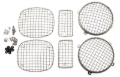 Picture of Kentrol 97-06 Jeep Wrangler TJ Wire Mesh Guard Set 6 Pieces - Polished Silver