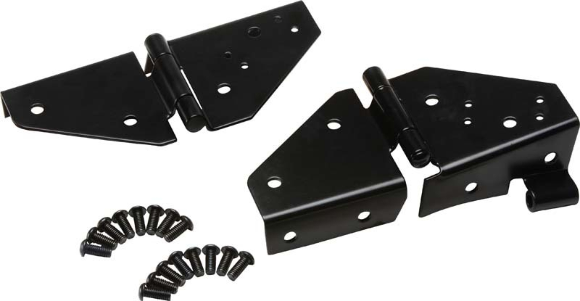 Picture of Kentrol 76-95 Jeep CJ/Wrangler YJ Windshield Hinge Pair - Powdercoat Black