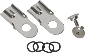 Picture of Kentrol 76-86 Jeep CJ8/CJ8 Tailgate Latch Pair CJ7/CJ8 - Polished Silver