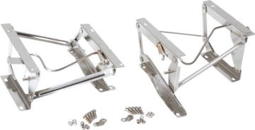 Picture of Kentrol 76-90 Jeep CJ/Wrangler YJ Seat Pedestals Pair - Polished Silver