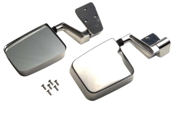 Picture of Kentrol 88-06 Jeep Wrangler YJ/TJ Mirror Kit Pair - Polished Silver