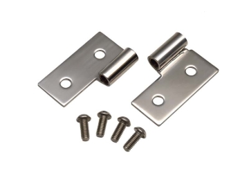 Picture of Kentrol 76-06 JEEP CJ Wrangler YJ/TJ Lower Door Hinge Pair - Polished Silver