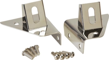 Picture of Kentrol 76-95 Jeep CJ/Wrangler YJ LED Light Bar Bracket Pair - Polished Silver