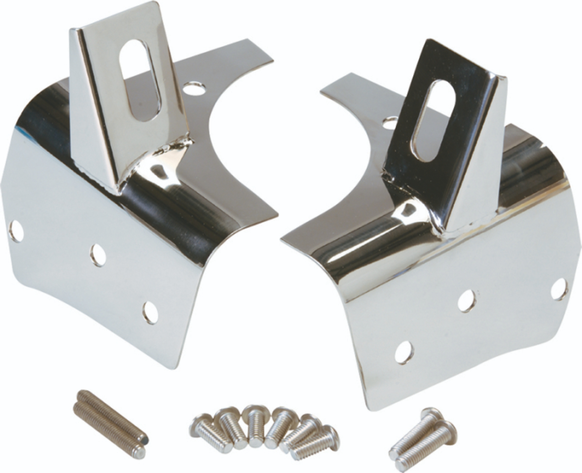 Picture of Kentrol 97-06 Jeep Wrangler TJ Light Bracket Pair - Polished Silver