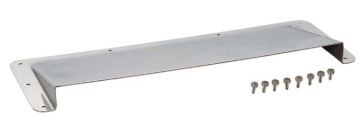 Picture of Kentrol 78-95 Jeep CJ/Wrangler YJ Hood Vent Air Scoop - Polished Silver