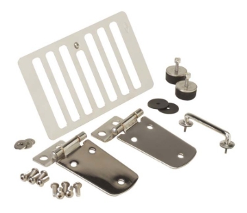 Picture of Kentrol 98-06 Jeep Wrangler TJ Hood Kit Without Hood Catch - Polished Silver