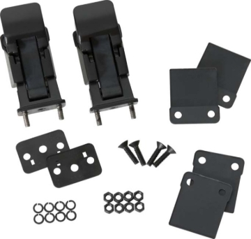 Picture of Kentrol 42-95 Jeep CJ/Wrangler YJ Hood Catch Pair TJ Style - Powdercoat Black