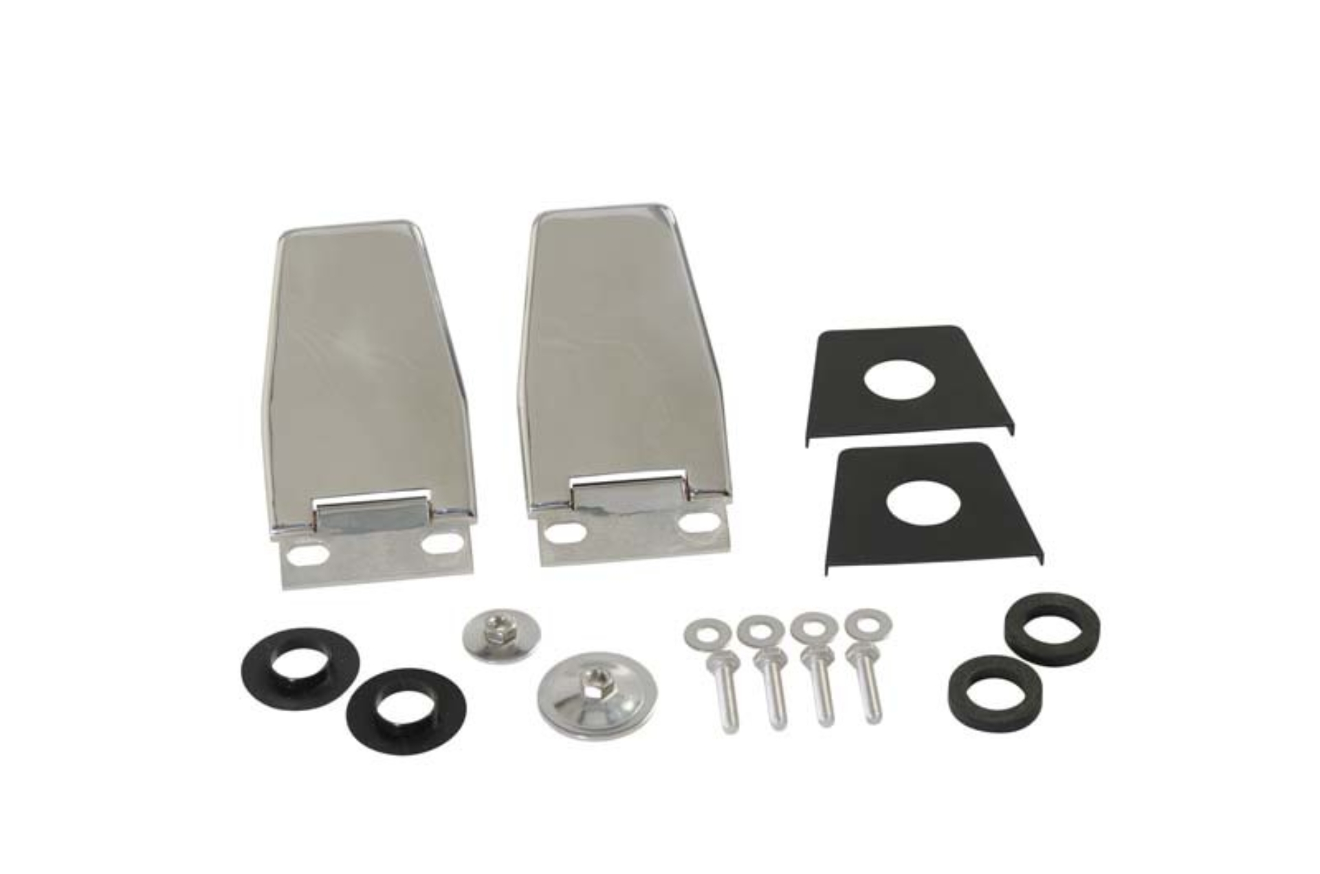 Picture of Kentrol 87-06 Jeep Wrangler TJ/YJ Hardtop Liftgate Hinge Pair - Polished Silver