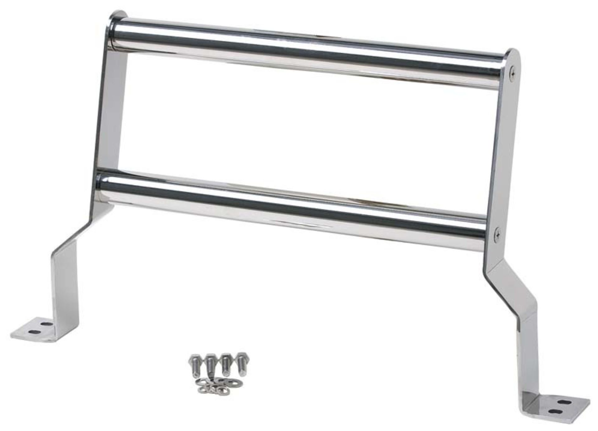 Picture of Kentrol 87-06 Jeep Wrangler TJ/YJ Grill Guard - Polished Silver