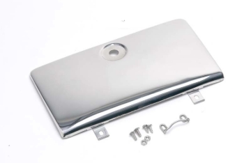 Picture of Kentrol 72-86 Jeep CJ Glove Box Door Use with OE Key Lock - Polished Silver