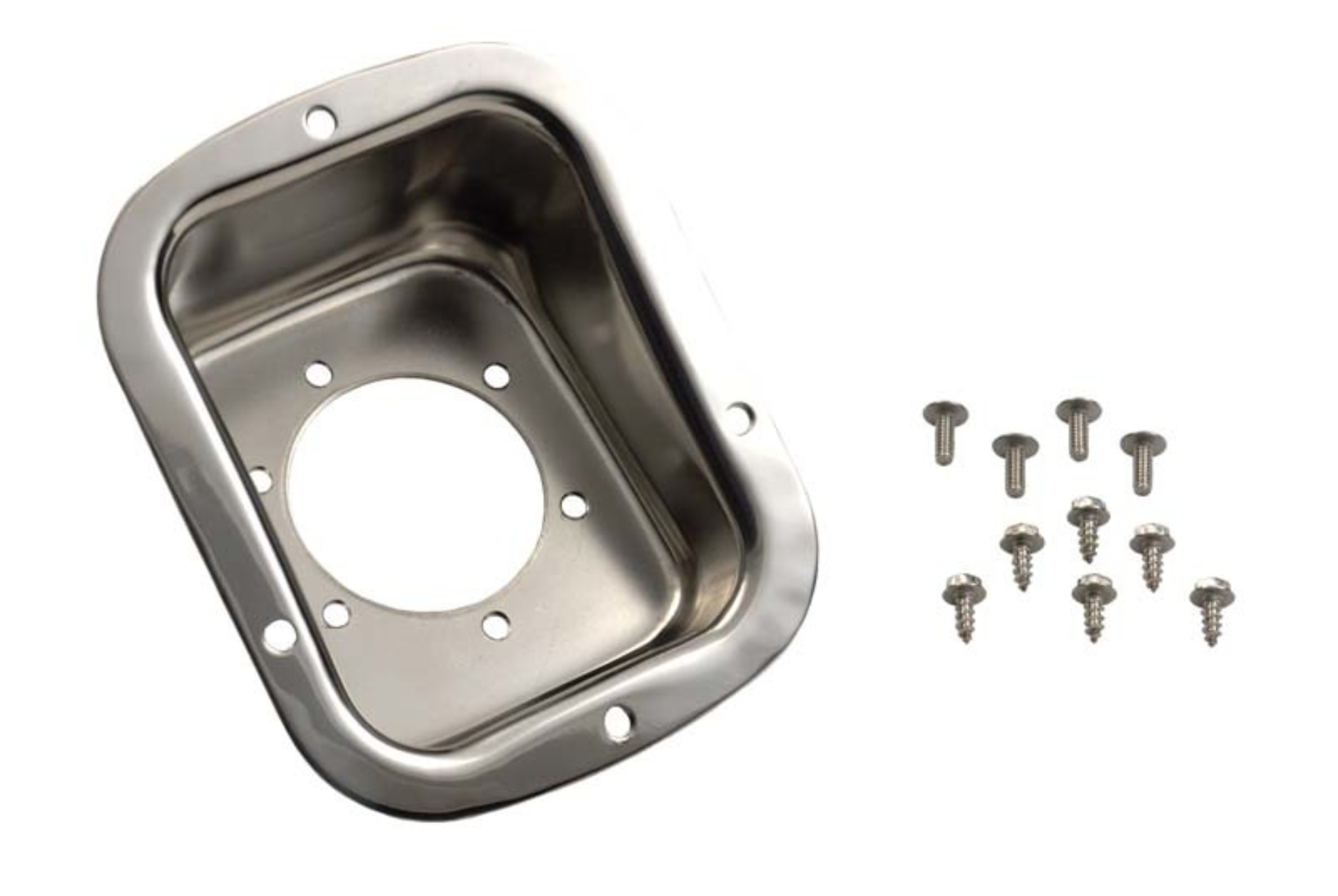 Picture of Kentrol 78-95 Jeep CJ/Wrangler YJ Gas Filler Neck - Polished Silver