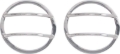 Picture of Kentrol 07-18 Jeep Wrangler JK Front Marker Covers Pair - Polished Silver