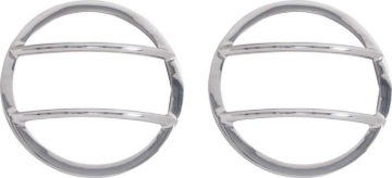 Picture of Kentrol 07-18 Jeep Wrangler JK Front Marker Covers Pair - Polished Silver