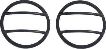 Picture of Kentrol 07-18 Jeep Wrangler JK Fog Light Cover Pair - Powdercoat Black