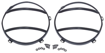 Picture of Kentrol 07-18 Jeep Wrangler JK Euro Headlight Guards Pair - Textured Black