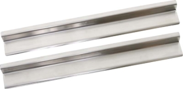 Picture of Kentrol 07-18 Jeep Wrangler JK Entry Guards Pair 2 Door - Polished Silver