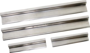 Picture of Kentrol 07-18 Jeep Wrangler JK Entry Guards 4 Pieces 4 Door - Polished Silver