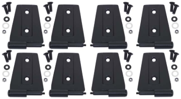 Picture of Kentrol 07-18 Jeep Wrangler JK Door Hinge Set 8 Pieces 4 Door - Textured Black