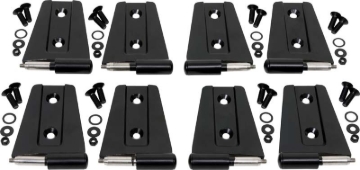 Picture of Kentrol 07-18 Jeep Wrangler JK Door Hinge Set 8 Pieces 4 Door - Powdercoat Black