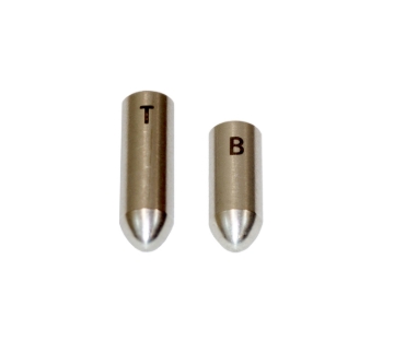 Picture of Kentrol 97-18 Jeep Wrangler TJ/JK Door Alignment Pins - Polished Silver