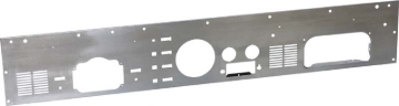 Picture of Kentrol 77-86 Jeep CJ Dash Panel (with radio opening) Brushed Silver