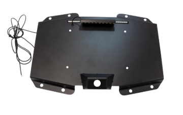Picture of Kentrol 2018+ Jeep Wrangler JL Back Side License Plate Mount Black