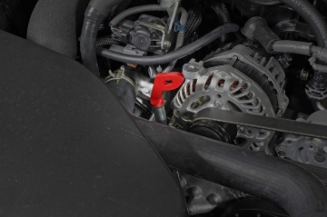 Picture of PERRIN 15-26 Subaru WRX & 13-26 BRZ/FR-S/86/GR86 Dipstick Handle P Style - Red