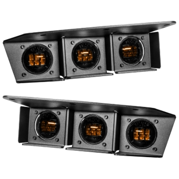 Picture of Oracle High 21-22 Ford Bronco Triple LED Fog Light kit for Steel Bumper