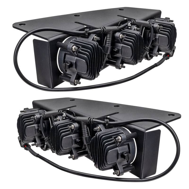 Picture of Oracle High 21-22 Ford Bronco Triple LED Fog Light kit for Steel Bumper