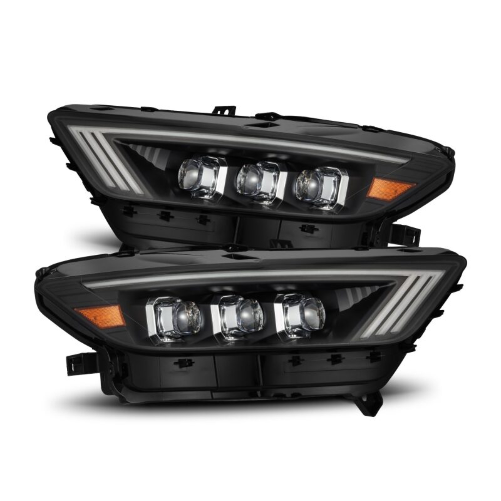 Picture of AlphaRex 15-17 Ford Mustang NOVA Series LED Projector Headlights Blk