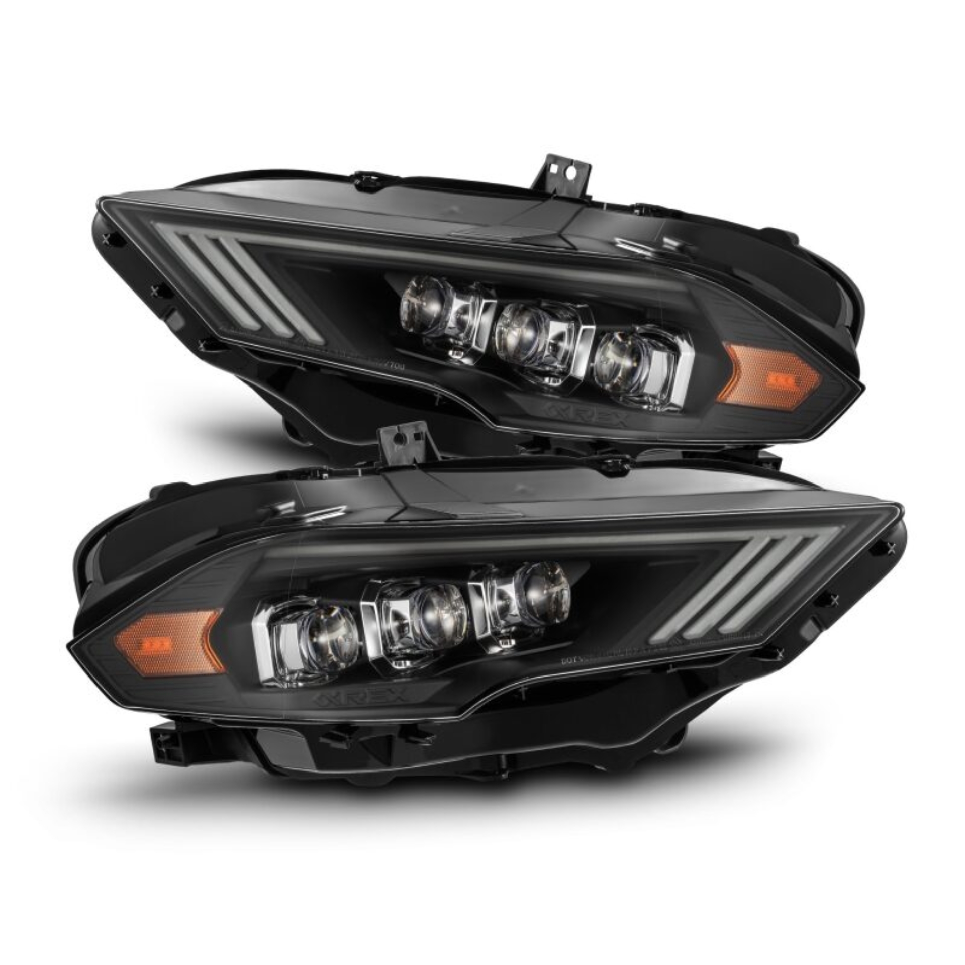 Picture of AlphaRex 18-22 Ford Mustang NOVA-Series LED Projector Headlights Black