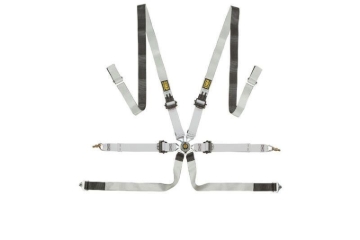 Picture of OMP Safety Harness One-D 2In Pull Down - Black/White (Fia 8853-2016)