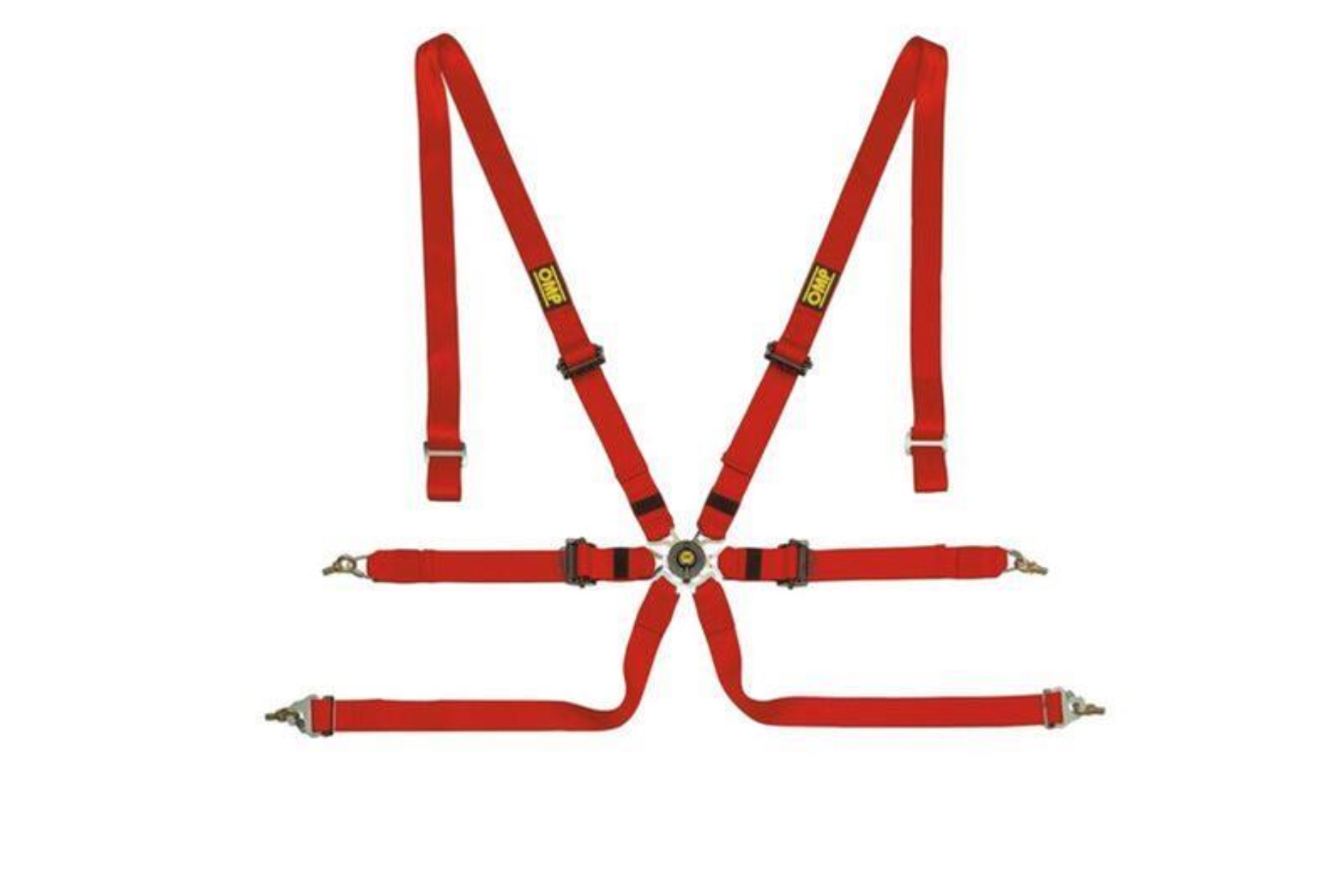 Picture of OMP Safety Harness One 2In Pull Down - Red (Fia 8853-2016)
