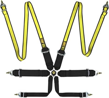 Picture of OMP First 3/2 Racing Harness Black Yellow