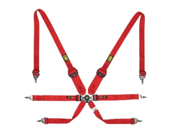 Picture of OMP Safety Harness One 2In Endurance Red Pull Down - (Fia 8853-2016)