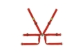 Picture of OMP Safety Harness Tecnica 2In Formula Red (Fia 8853-2016)