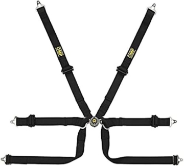 Picture of OMP Safety Harness Tecnica 2In Prot Black Pull Up - (Fia 8853-2016)