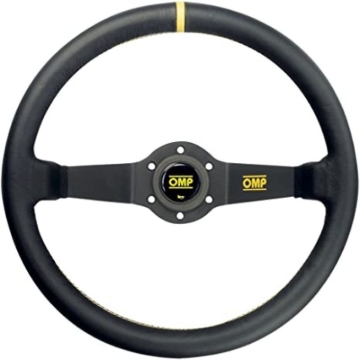 Picture of OMP Rally Dished Steering Wheel 350mm - Large Leather (Black)