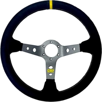 Picture of OMP Corsica Steering Wheel/3 Black Dish Spokes/ - Small Suede (Black)