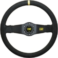 Picture of OMP Rally Dished Steering Wheel 350mm - Small Suede (Black)