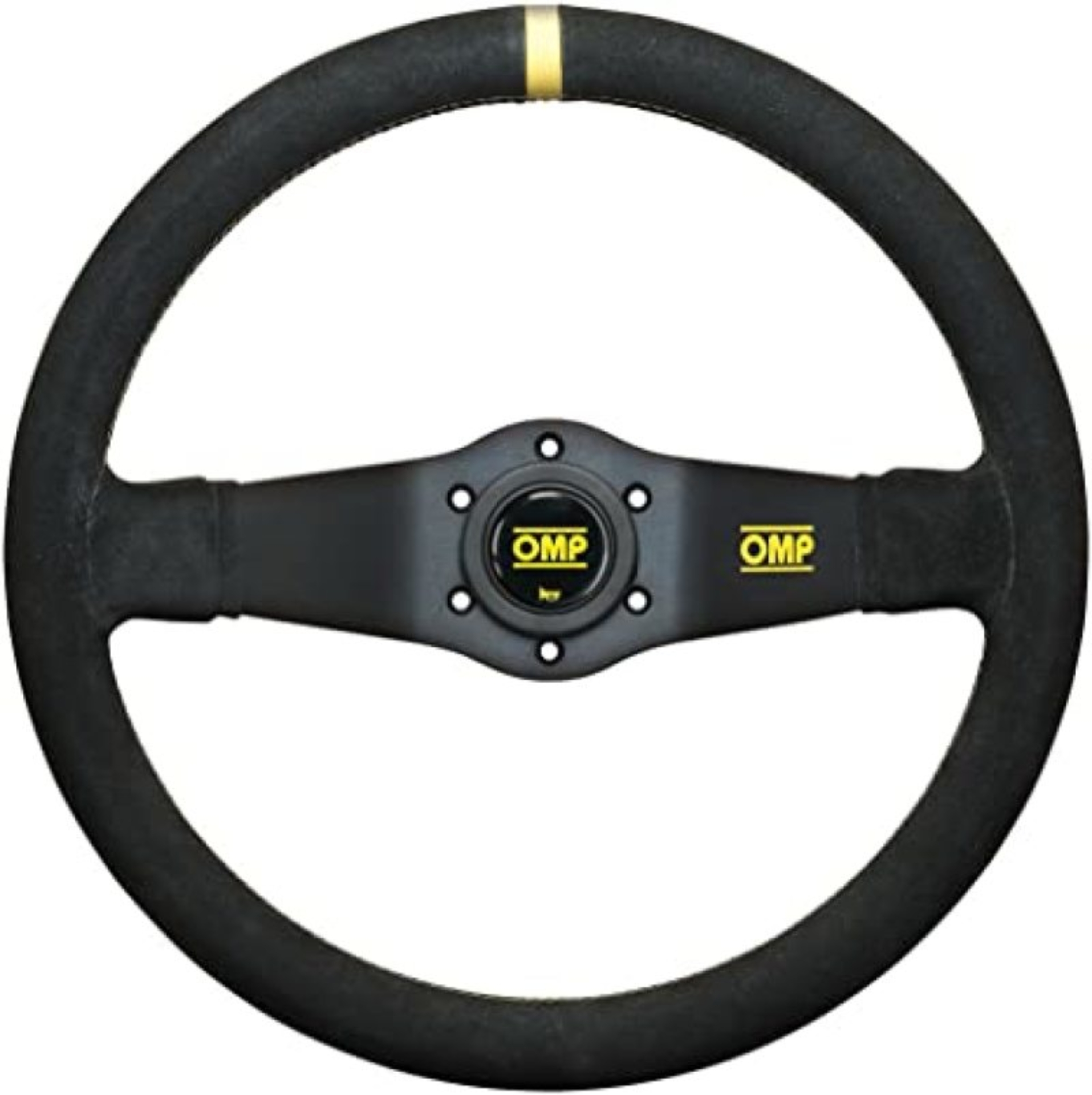 Picture of OMP Rally Dished Steering Wheel 350mm - Small Suede (Black)