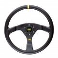 Picture of OMP Velocita Flat Steering Wheel 350mm - - Small Suede (Black)