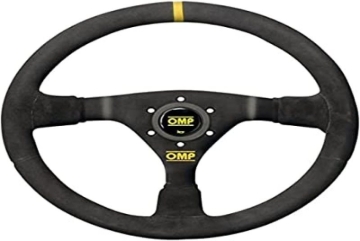 Picture of OMP WRC Mid-Depth 350mm Dished - Small Suede (Black)