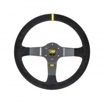 Picture of OMP Rally Steering Wheel Suede Leather (Black)