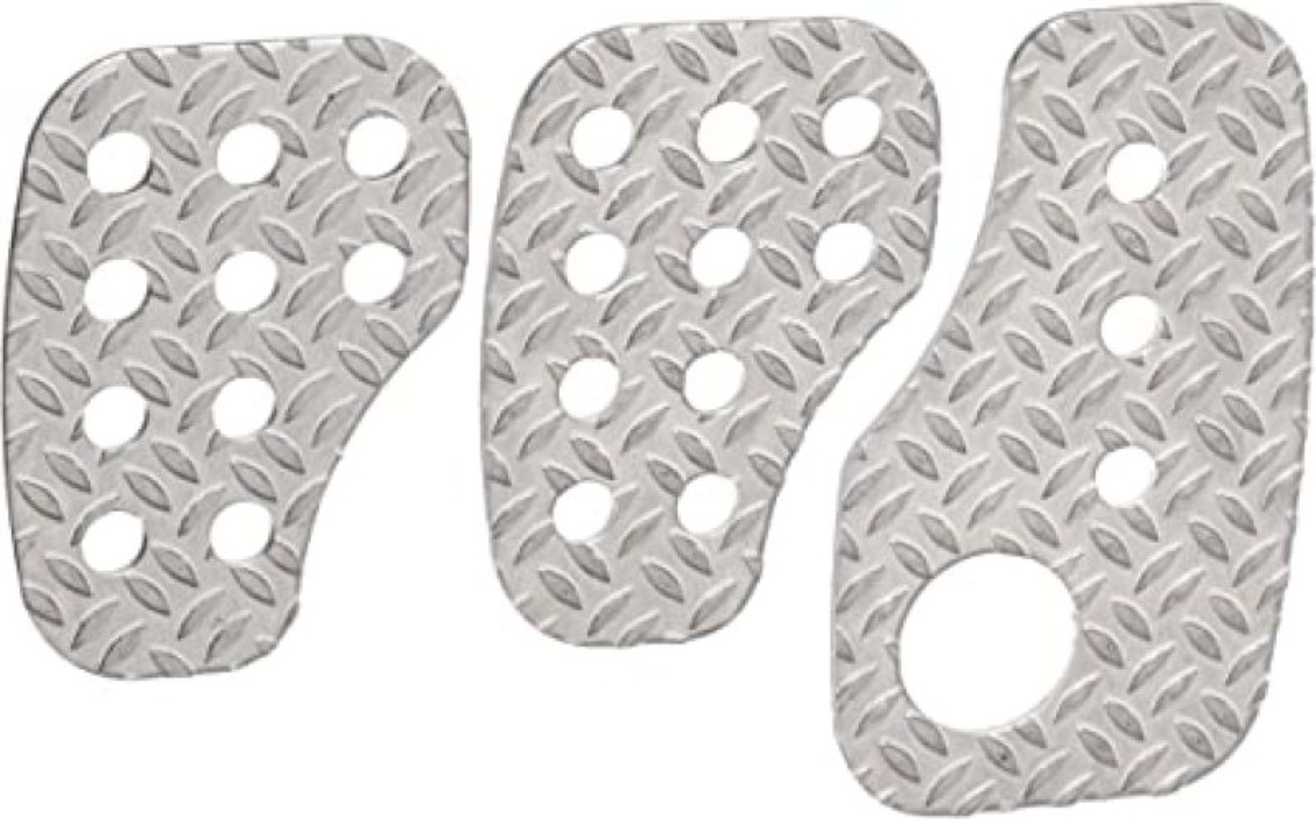 Picture of OMP Knurled Sand-Blasted Aluminum Pedals (Set of 3)